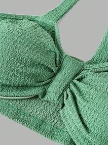 SHEIN 3pcs/Set Casual Outfit For Teens & Young Girls, Including Semi-Sheer Blouse, Camisole Top With Built-In Bra, And Simple Versatile Pants, Suitable For Outings And Gatherings