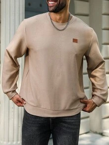 Manfinity Homme Felpa con cappuccio casual da uomo taglia comoda