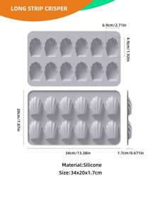 SHEIN Basic living 1pc Silicone Cake Mold, Modern Shell Design Cake Mold For Baking - Grey - View 7