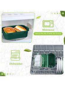 1pc 2 Layer Compartment Lunch Box, School Lunch Box With Fork And Spoon,Food Containers For Women & Men, Students,Set Of Utensil , Bento Lunch Box, Microwavable,Food Container(Pink),Back To School Christmas For Holiday Gift Giving