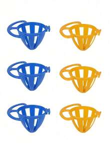 1/2/6PCS Bird Feeder For Parrot/Canary/Finch - Egg-Shaped Wire Cage Food Holder, Hanging Bird Food Dish For Budgies & Small Birds