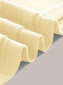 SHEIN EZwear Cream Yellow Casual Minimalist Pattern Round Neck Tight Backless Hollow Out Women T-Shirt, Suitable For Summer - Yellow - View 4