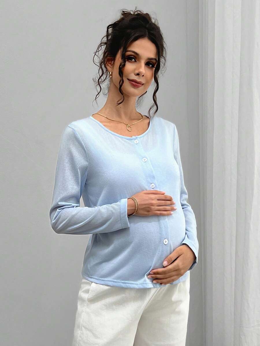 Momance Casual & Commute Minimalist Lightweight Jacket For Pregnant Women, Spring/Summer