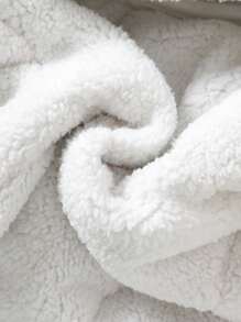 Cozy Pixies 男女宝宝秋冬季加厚保暖连帽外套，可爱小熊耳朵设计，加厚保暖，运动休闲百搭，防寒时尚外套，冬季绗缝外套，男宝宝冬季外套，男童秋季外套，连帽外套 - 棕色 - 查看 8