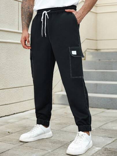 ResortEase Men Plus Size Casual Versatile Cargo Pants, Fall