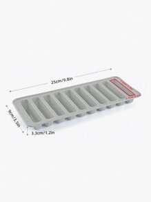 1pc Multi-grid Ice Cube Mold, Grey Silicone Ice Tray For Household