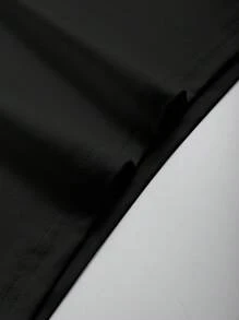 Manfinity Dauomo Men's Black Crew Neck Short Sleeve Basic Casual T-Shirt - Black - View 3