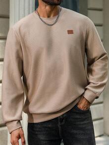 Manfinity Homme Felpa con cappuccio casual da uomo taglia comoda