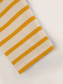 Resyla 女式撞色条纹拼接二合一上衣