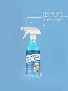 SHEIN 2pcs 100ml;Bathroom Cleaner;Cleans Bathroom, Stainless Steel Sink, Shower Room, Glass Bathtub, Removes Limescale;Essential For Staying At Home, Living In Dormitories, And Traveling; Portable