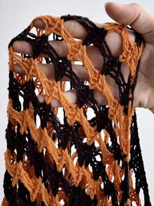 Whyspr Halloween Casual Punk Plus Size Sweaters Winter Fall Autumn - Multicolor - View 8