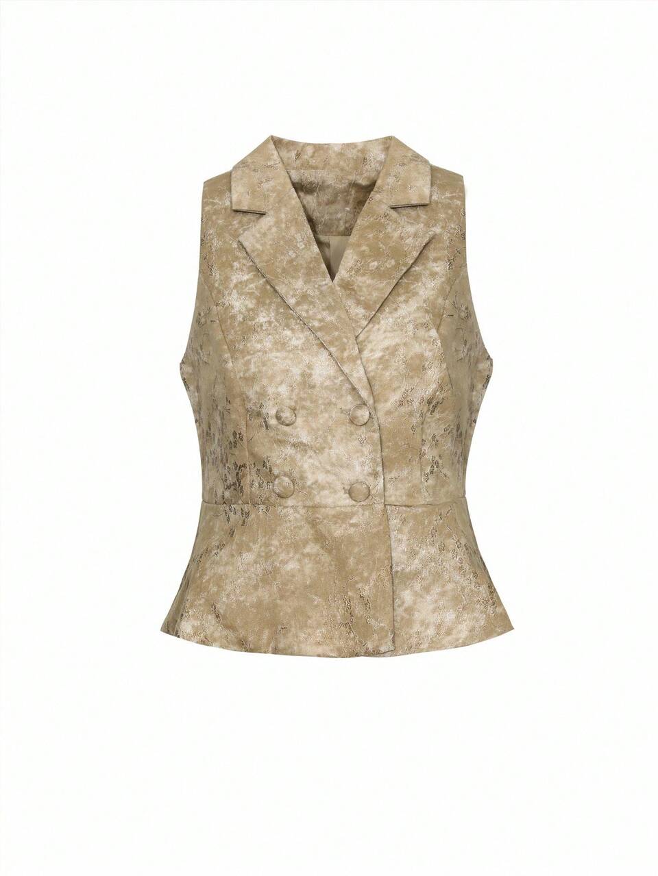 Floral Print Sleeveless Blazer Top For Women Going Out Tops Halter Top