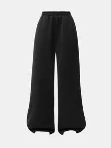 SHEIN Girlism 2pcs Teen Girls Casual Street Style Essential Basic All-Match Casual Baggy Sweatpants In Heather Grey,Suitable For Autumn, Winter And Back To School Season Girls Loose Pants Teen Sweatpants Loose Sweatpants Fall - Multicolor - View 5