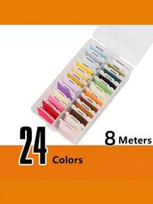 24/40/48/72/80/120 Colors DIY Embroidery Thread Multi-Color Embroidery Yarn For Sewing Embroidery Thread Set With Organizer Box