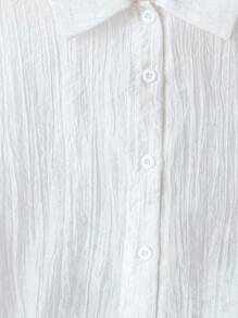 GlowEve CURVE Áo cánh tay dài họa tiết nơ thêu ren thanh lịch cỡ lớn dành cho nữ - trắng - Xem 4