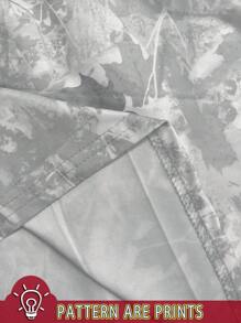 Manfinity Dauomo Camiseta casual de talla grande para hombre con estampado de camuflaje, de verano