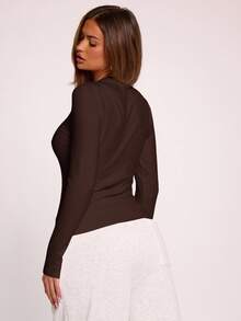 MUSERA Long Sleeve Crew Neck Top Casual Vacation Casual Capsule Wardrobe Everyday Airport Holiday Autumn Winter Christmas Elegant