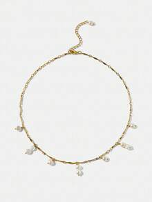 MOTF PREMIUM Vòng cổ ngọc trai giả vàng sang trọng - Vàng - Xem 6