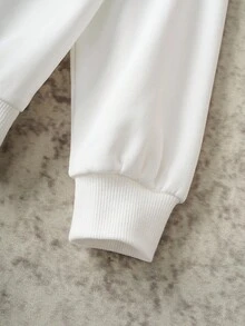 Discovery X SHEIN 2pcs/Set Tween Boy Ombre Tie-Dye Streetwear Sporty Style Crew Neck Long Sleeve Sweatshirt And Sweatpants Knit Casual Outfit - Multicolor - View 5