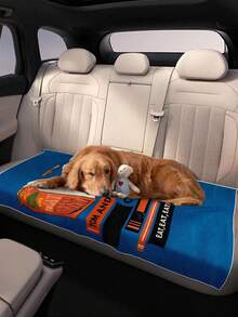 TOM & JERRY X SHEIN 1pc Letter & Cartoon Pattern Beach Towel Cozy Plush Fleece, Warm & Soft For Camping, Home, And Outdoor Use - Perfect Birthday Or Holiday Gift For Boys, Girls, Men, And Women - All-Season Comfort, Outdoor Blanket