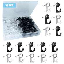 20/50 Count Push Pins, Thumb Tacks,Suitable For Cork Board,Wall Hanging, Bulletin Board, Christmas Decoration - Multicolor - View 2