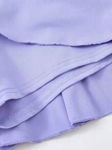 JNSQ 青少年女孩 2 件套服装套装 - 图案字母和蝴蝶结印花长袖上衣搭配 A 字裙，适合秋冬日常穿着、户外活动、度假、街头服饰、派对和休闲