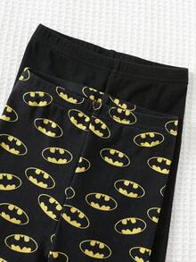 SUPERMAN X Cozy Pixies 4 件套男婴舒适卡通图案针织柔软圆领长袖上衣和松紧腰裤紧身睡衣套装 - 彩色 - 查看 5