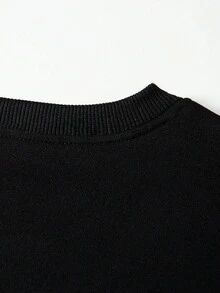 2pcs Men's Minimalist Casual English Text Print Sweatshirts - Multicolor - View 4