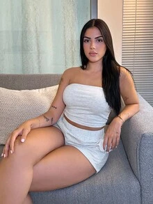 Lucia Bellido Women's Solid Color Casual Two-Piece Set