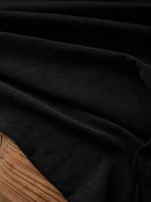 SHEIN LUNE 休闲蓝色牛仔心形图案背心，50% 棉，复古风格