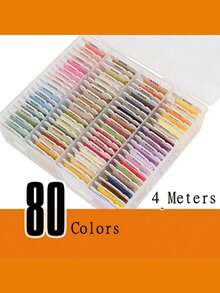 24/40/48/72/80/120 Colors DIY Embroidery Thread Multi-Color Embroidery Yarn For Sewing Embroidery Thread Set With Organizer Box