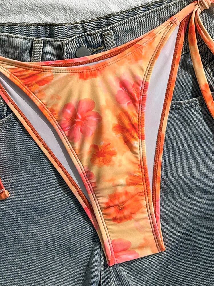 Swim Mod 女士印花泳衣套装，迷你罩杯款式 - 彩色 - 查看 6