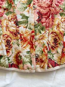 Soleia Casual Outono para Mulheres Saindo Tops Mulheres Roupas de Outono Nova Moda Outono Mulheres Corset Floral Estampa Bandeau Top, Adequado para Férias de Verão Concerto Country - Multicolorido - Ver 4
