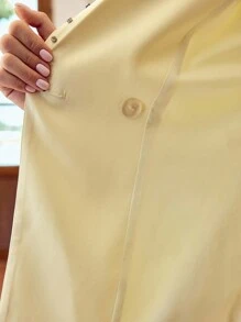 ZEYLAH Embellished Pearl Beaded Women's Blazer Fall Cloth For Women - White - View 7