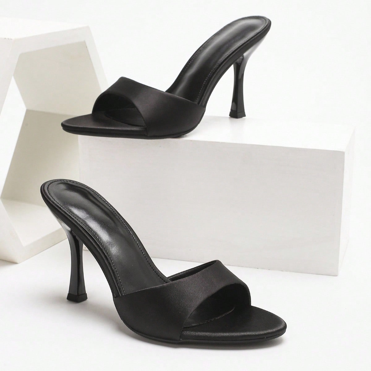 Sandalias de tacón alto elegantes y de moda para mujer, de verano