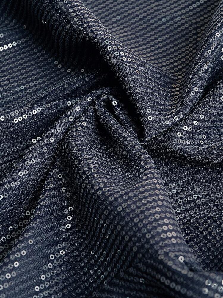 Camisa Denim com Aplicação de Lantejoulas, Moda Feminina