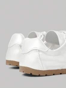 SheIn MOD New Women's Breathable Soft Sole Casual Sneakers, High Quality, Suitable For Spring, Summer And Autumn - White - View 4