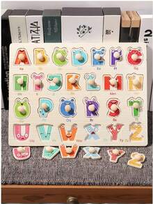 Zazumi 1 套木制钉板拼图蒙特梭利多主题图案动物海洋水果车辆农场精细运动技能学习大脑助推感官玩具 - 彩色 - 查看 20