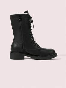 CUCCOO DOLLMOD Women's Fashionable & Versatile Thermal Lined Mid-Calf Boots, Autumn/Winter