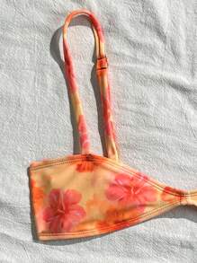 Swim Mod Women's Printed Swimsuit Set, Mini Cup Style - Multicolor - View 4