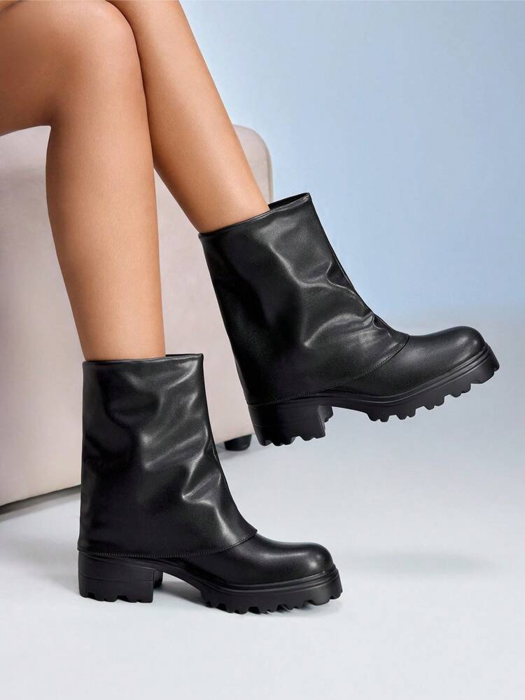 CUCCOO GRLICON Women's Ankle Boots And Ankle Boots, Y2K Style, Biker Chic, Back To School, Halloween, Christmas, Party Outfit