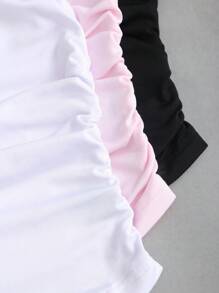 Sweetra 3 件套女士性感短款上衣套装、百搭抹胸内衣和外套 - 彩色 - 查看 7