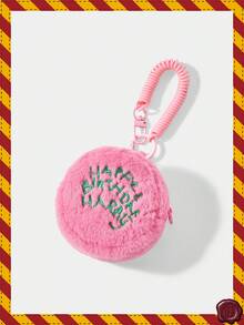 HARRY POTTER X SHEIN 1pc Cake Plush Keychain, Earphone Case, Coin Purse, Backpack Pendant