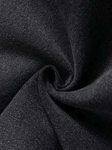 SHEIN 青少年男孩时尚休闲 Y2K 复古酷炫街头风返校季学院风街头服饰涂鸦剪裁破洞磨边设计黑色牛仔弹力紧身牛仔裤，柔软舒适，适合日常穿着，也适合儿童秋冬季锐舞节和街头服饰穿着。 - 黑色 - 查看 6