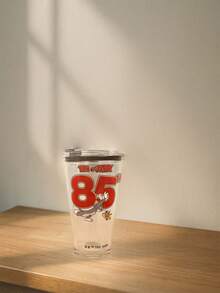 TOM & JERRY X SHEIN 450ml Cartoon Glass Cup – Perfect Gift Mug For Birthday, Christmas, Back To School, Fans And Kids - Multicolor - View 10