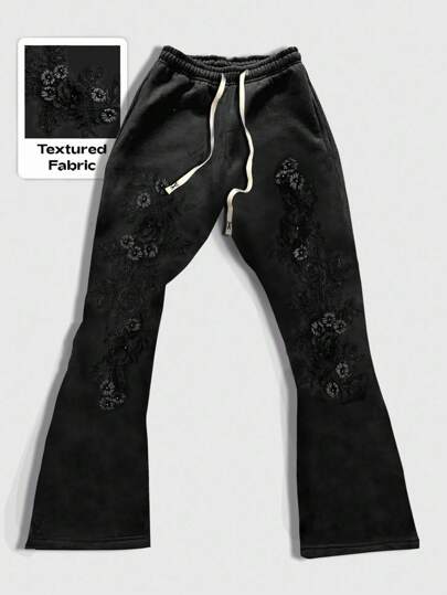 Street Life بنطلون رياضي رجالي كاجوال فضفاض مريح مع رباط للسحب