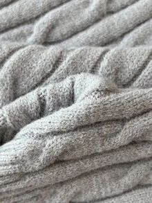 Elamini 女式V领休闲百搭学院风针织背心 - 灰色 - 查看 6