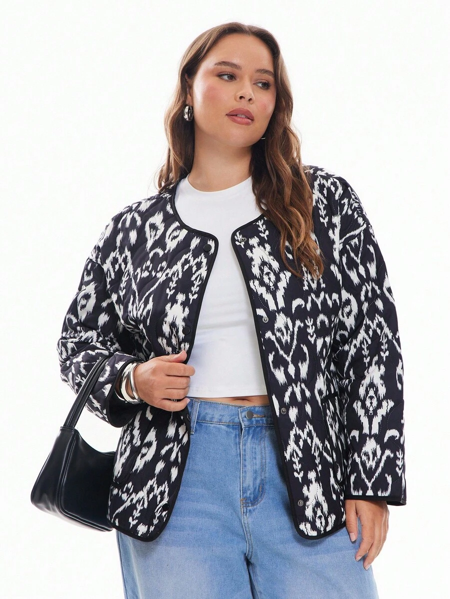 Solavibe Plus Size Winter Jacket, Casual & Fashionable For Daily Wear