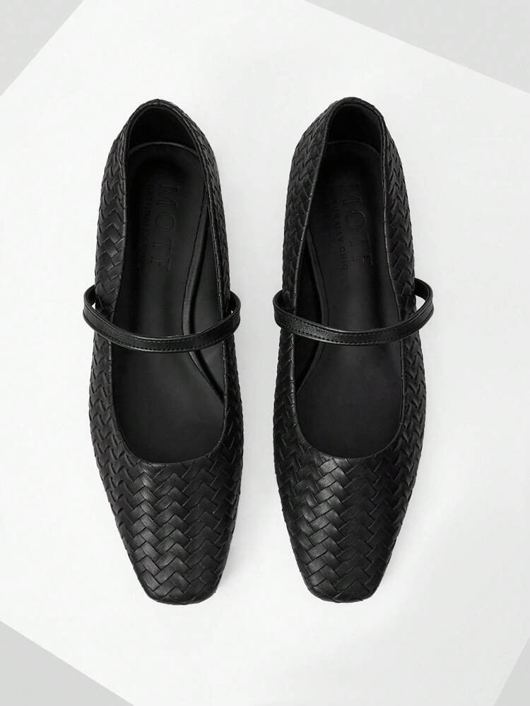 COMFORTABLE MINIMALIST VERSATILE WOMEN SQUARE TOE MARY JANE FLAT SHOES, SUITABLE FOR HALLOWEEN FOR CHRISTMAS SPRING SHOES
