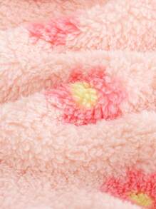 Cozy Pixies 女婴碎花加厚保暖内衬连帽长袖连衣裤 - 彩色 - 查看 4